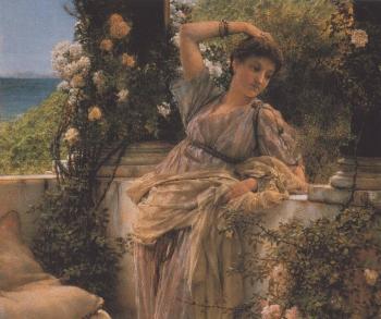 Sir Lawrence Alma-Tadema : Thou Rose of All Roses
